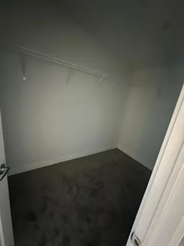 a view of a room with shelf on the wall