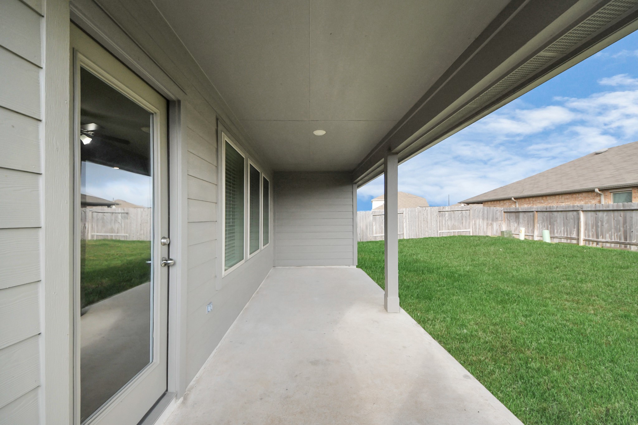 22906 Modica Rift Lane Katy, TX 77449 - Photo 21 of 27 a view of a porch with a backyard