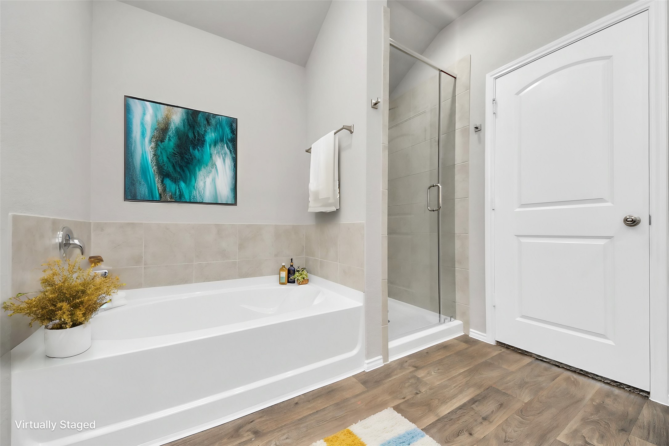 22906 Modica Rift Lane Katy, TX 77449 - Photo 10 of 27 a bathroom with a tub and shower