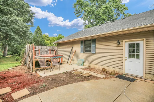a view of a house with patio