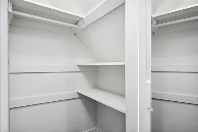 a close view of closet