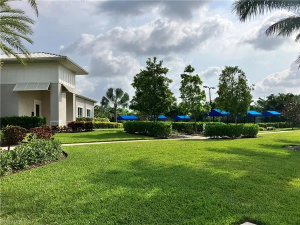 a view of a volley ball court