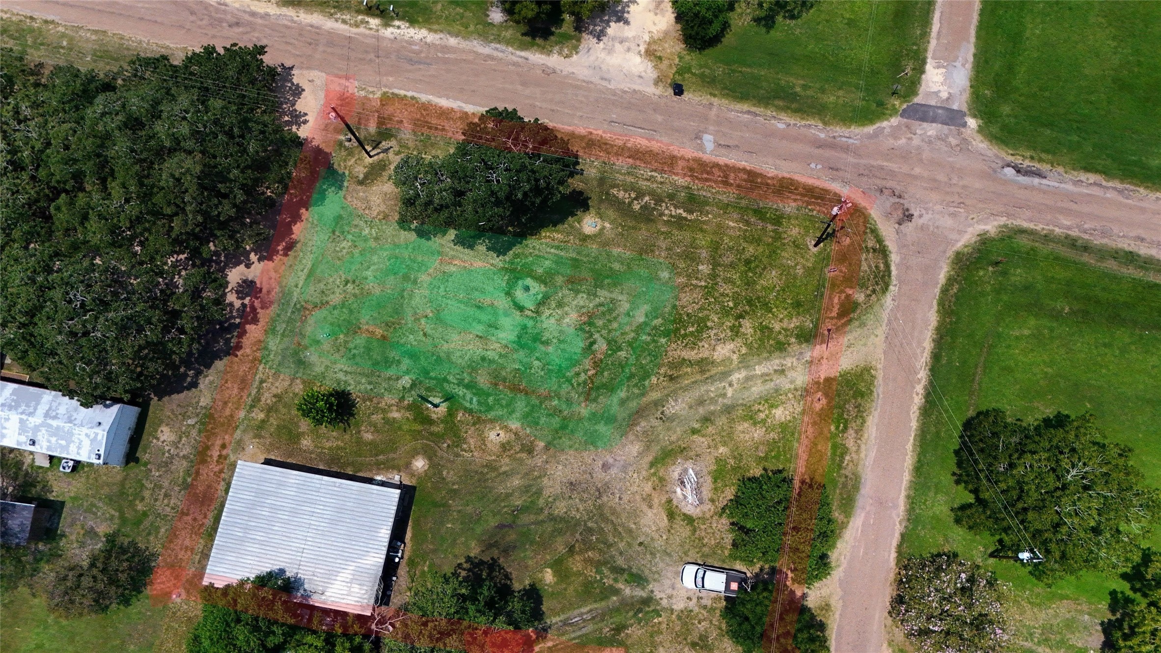 406 Fordtrant Ellinger, TX 78938 - Photo 16 of 17 an aerial view of a house with a yard