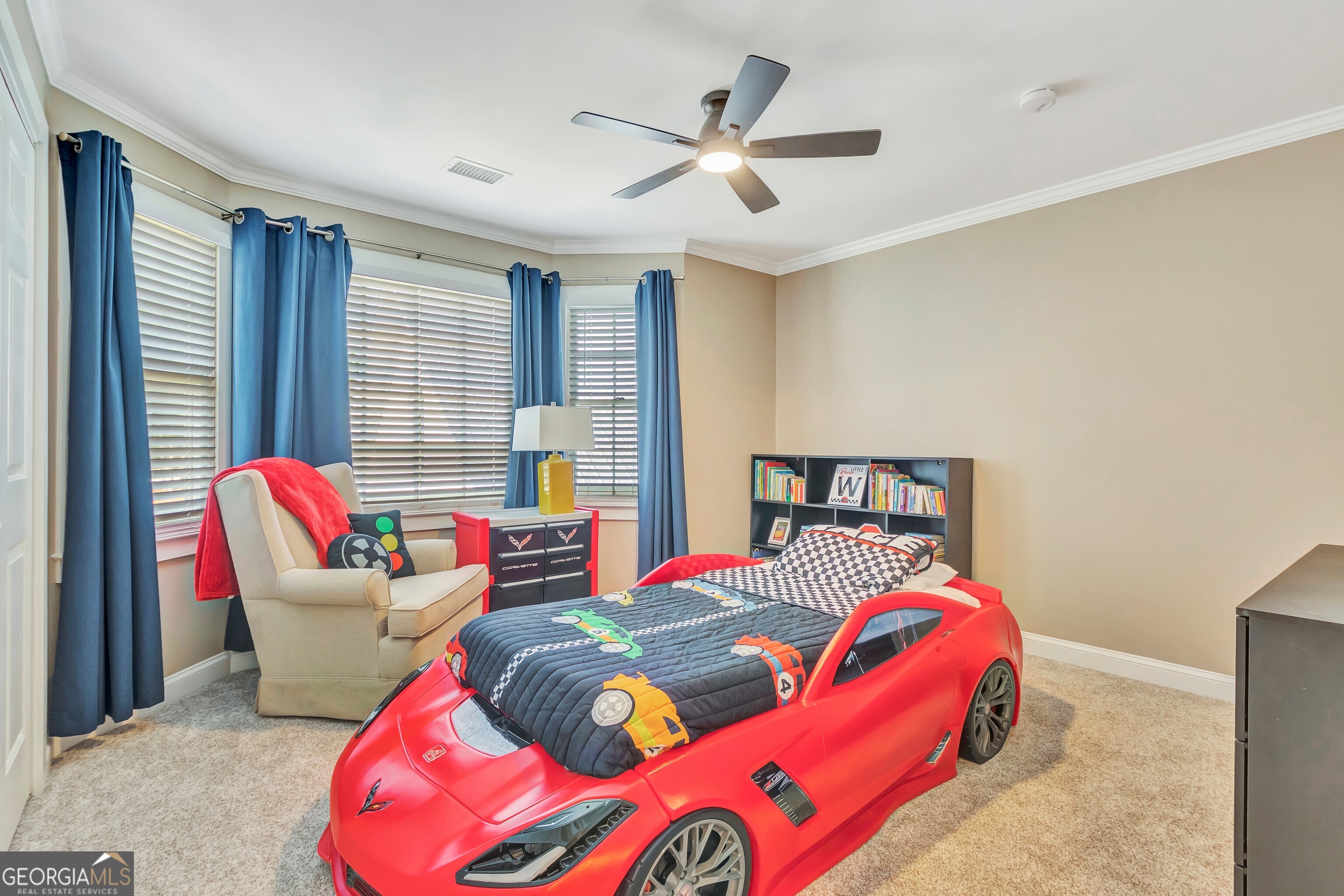 388 Swanson Road Tyrone, GA 30290 - Photo 39 of 62 a bedroom with a bed and a couch