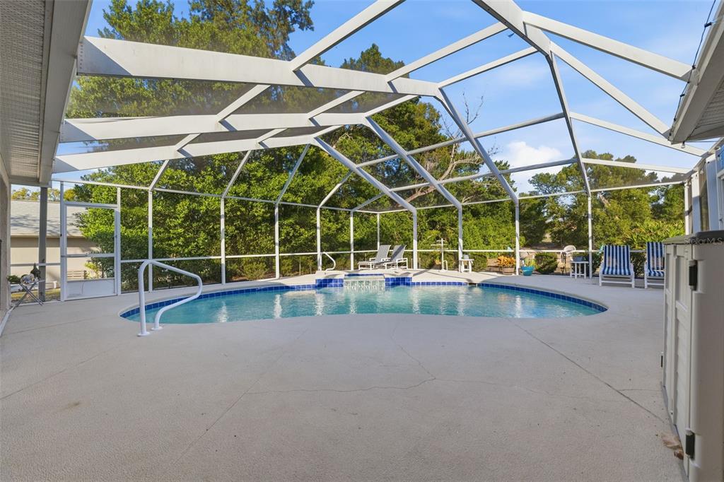 5220 Kirkwood Avenue Spring Hill, FL 34608 - Photo 40 of 67 a view of a swimming pool with a porch