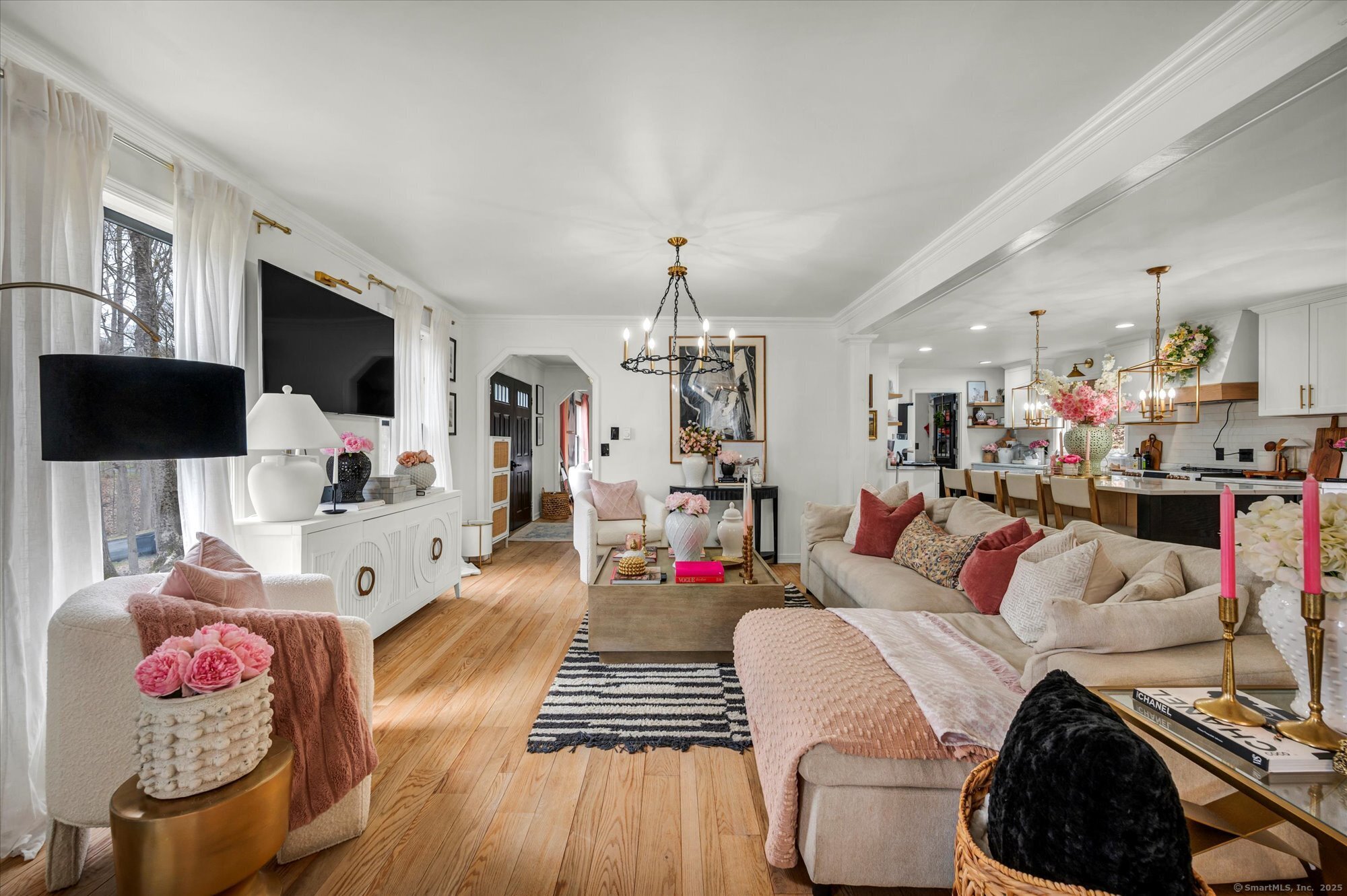 9 Katrina Circle Bethel, CT 06801 - Photo 5 of 25 a living room with furniture and a flat screen tv