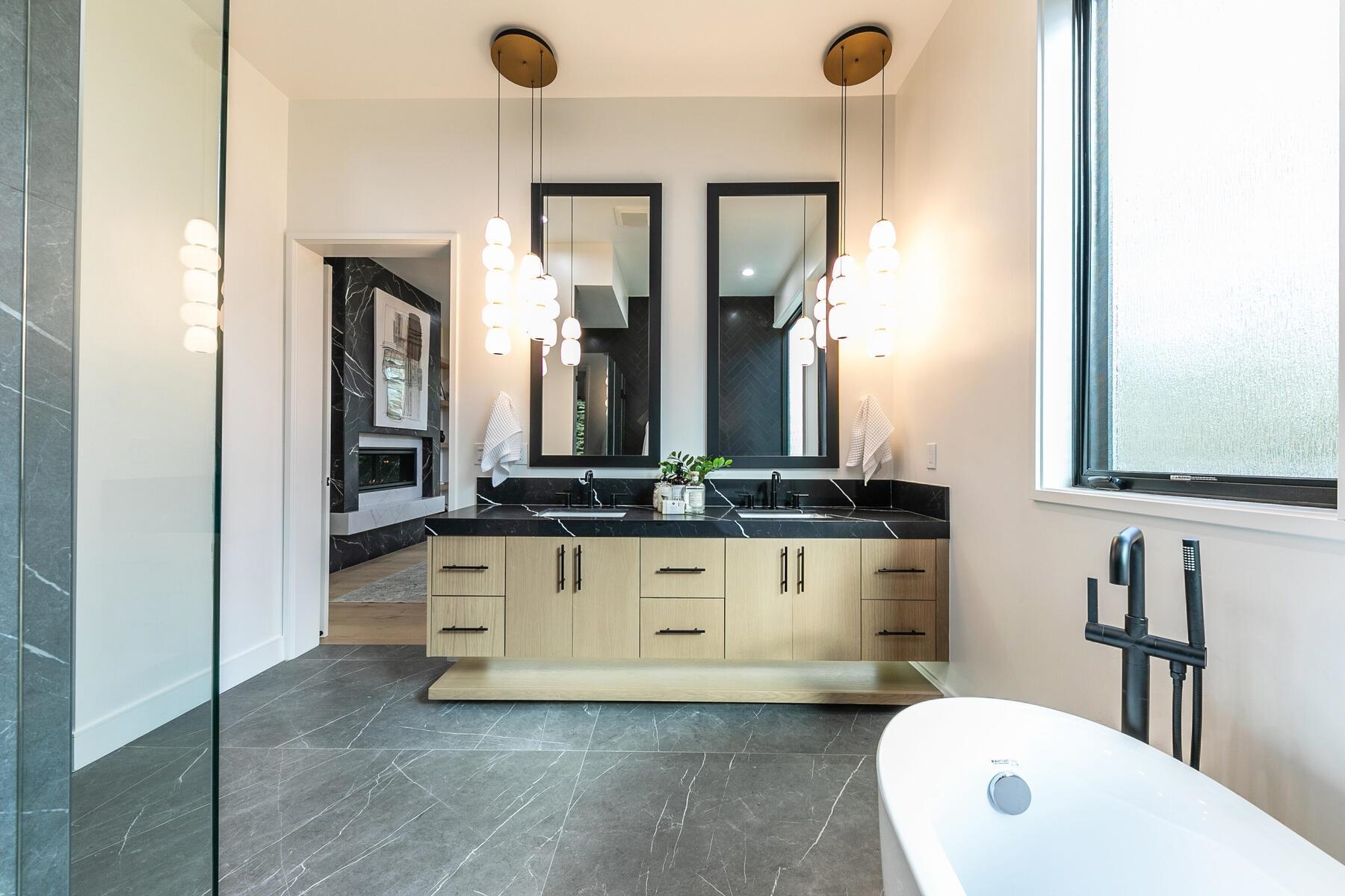 9291 Brae Road Truckee, CA 96161 - Photo 9 of 21 a bathroom with a sink and a mirror