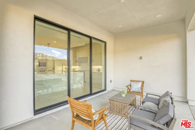 a view of city and mountain