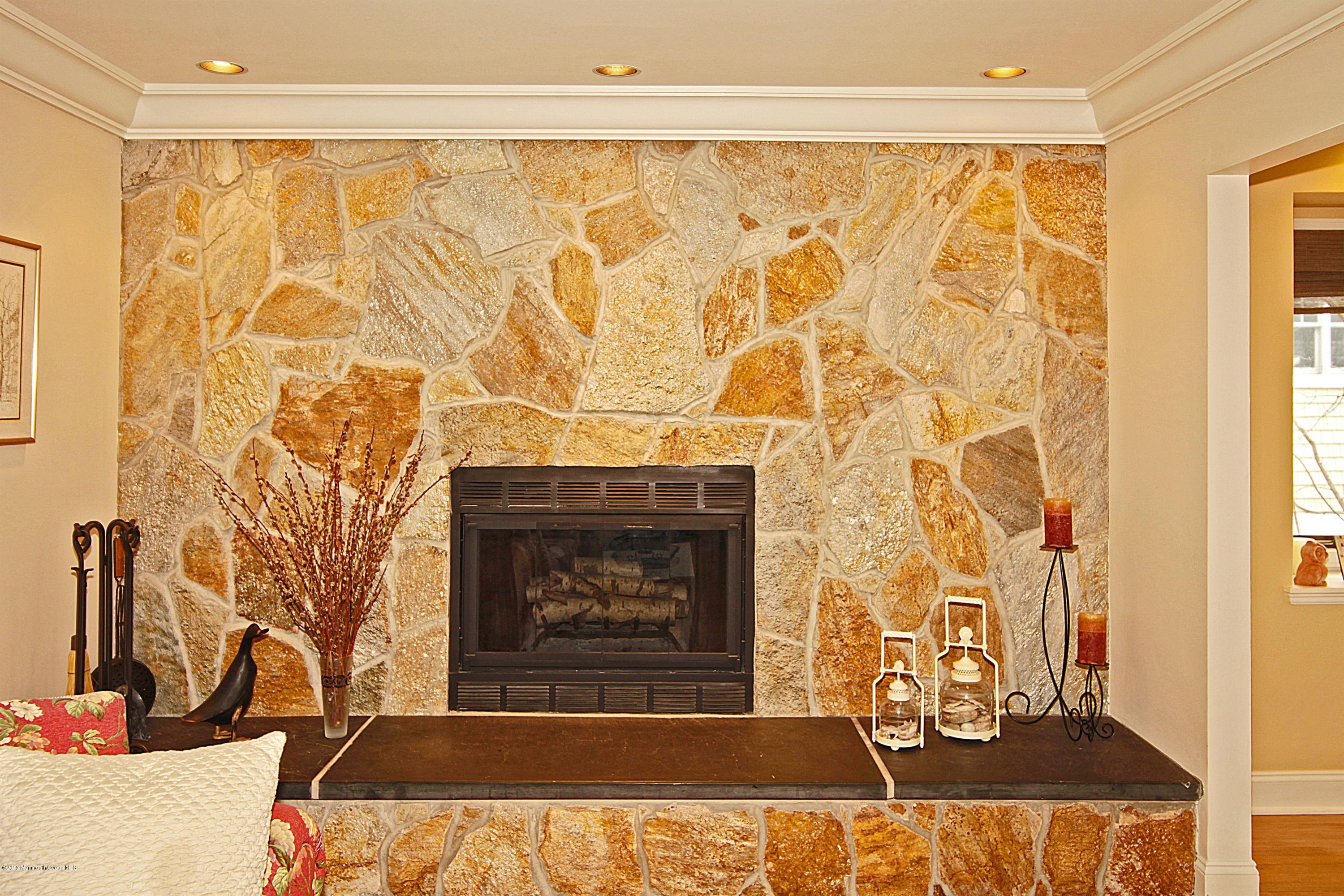 83 Ave Of Two Rivers Rumson, NJ 07760 - Photo 5 of 25 Stone Fireplace