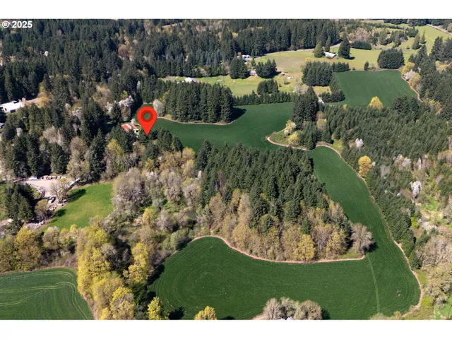 a view of a lake in middle of the town