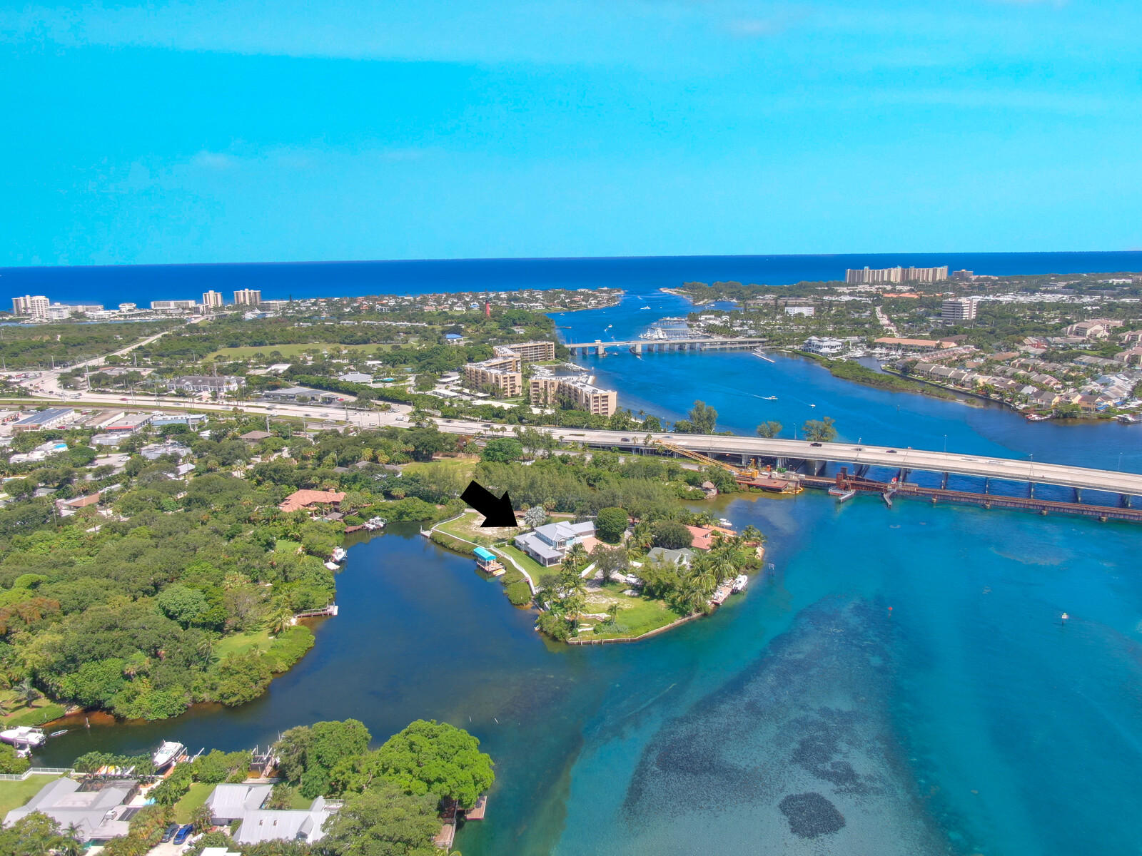 1304 Peninsular Road Jupiter, FL 33469 - Photo 56 of 67 a view of a balcony with an ocean