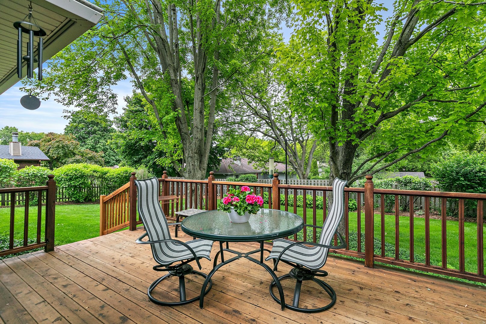 19 Green Ridge Road Elgin, IL 60120 - Photo 21 of 26 a view of backyard with furniture and wooden deck