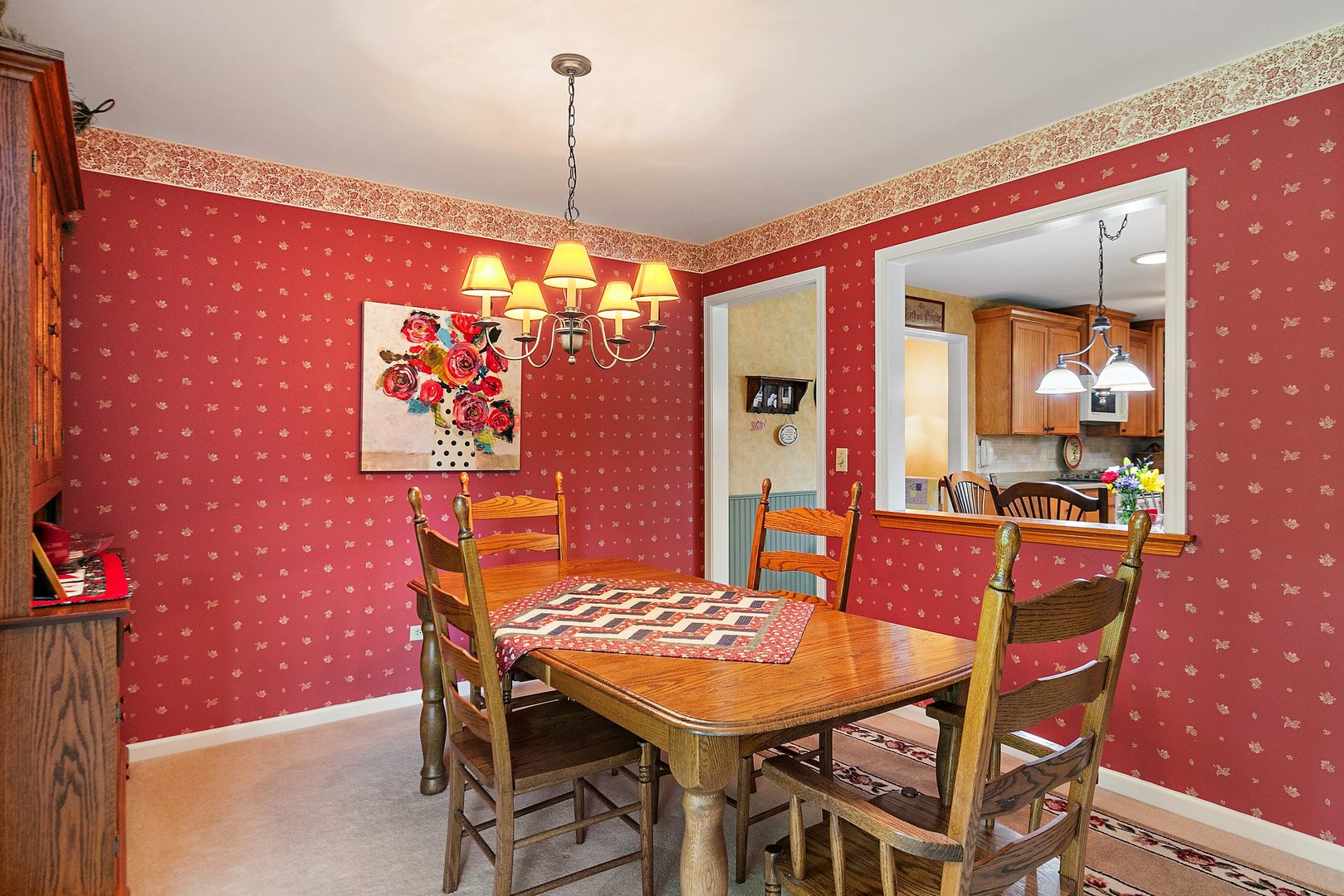 19 Green Ridge Road Elgin, IL 60120 - Photo 7 of 26 a outdoor dining space with furniture and chandelier