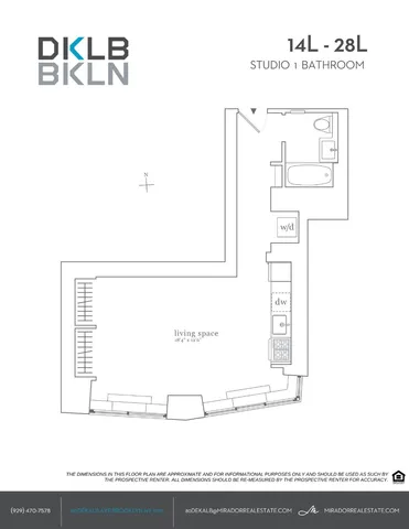 $3,900 | 80 Dekalb Avenue, Unit 27L | Fort Greene