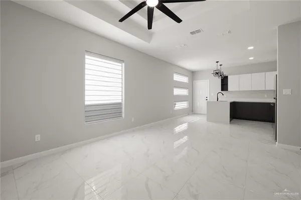 a view of kitchen and window