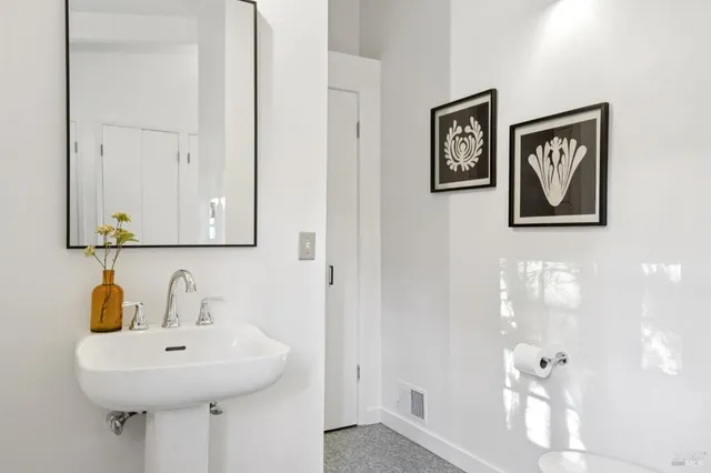 a view of outdoor space and deck