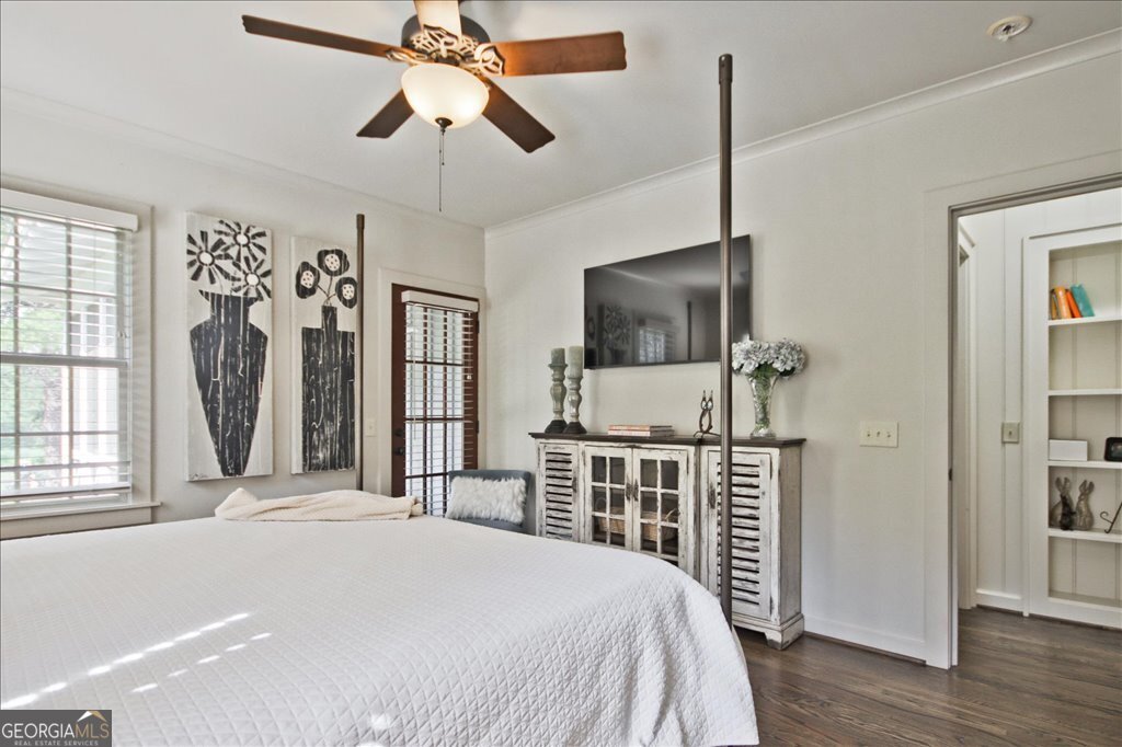 109 Coneflower Lane Toccoa, GA 30577 - Photo 18 of 49 a bedroom with a bed and a flat screen tv