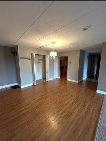 wooden floor and windows in an empty room