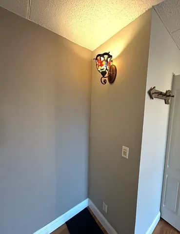 a view of a wall with rack on the wall