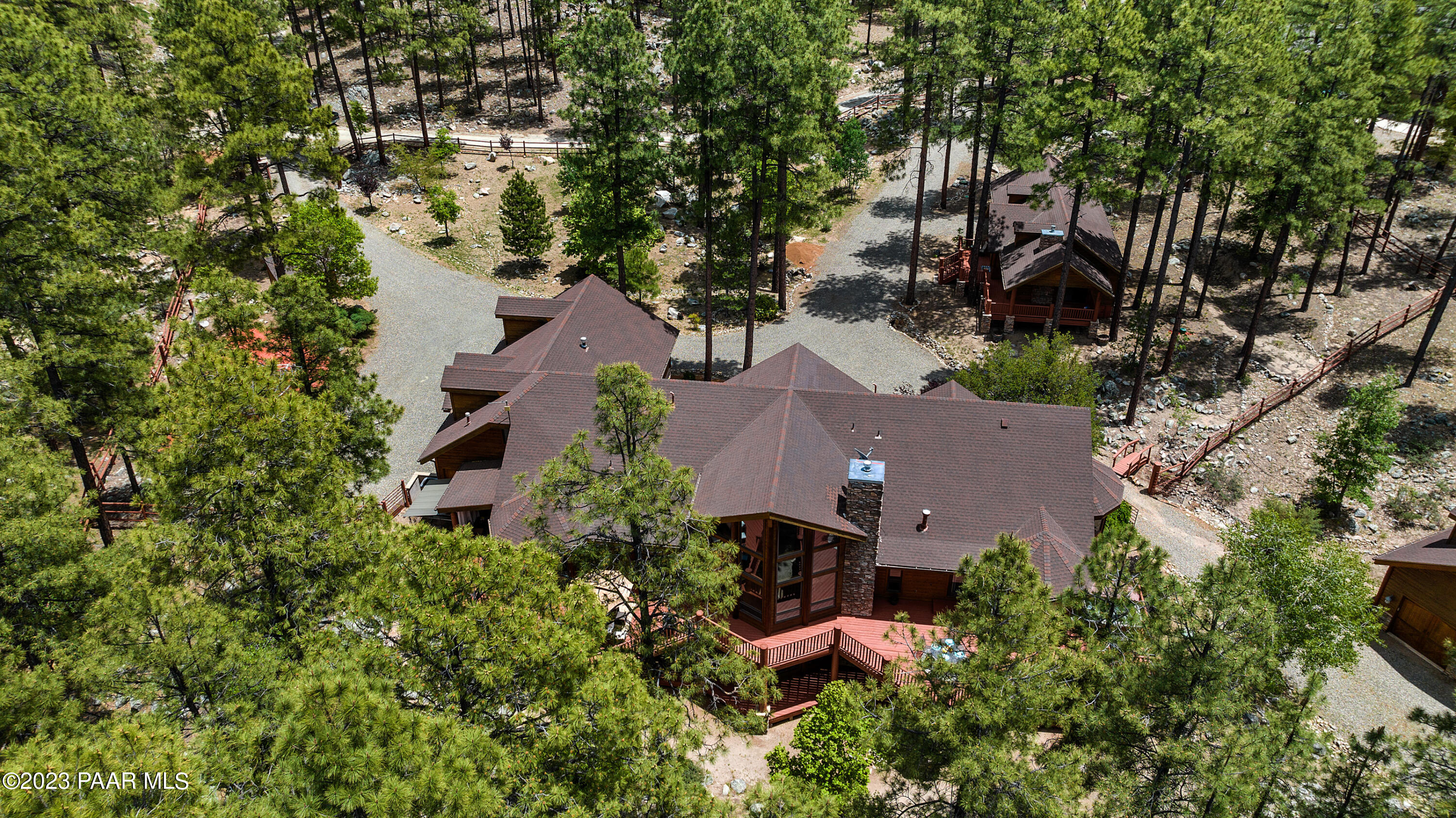5140 East Charcoal Kiln Road Prescott, AZ 86303 - Photo 5 of 77 an aerial view of multiple house with outdoor space