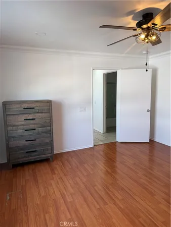a view of room with hardwood floor