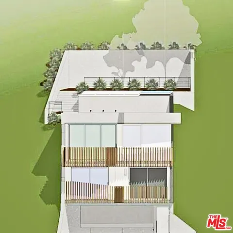 a view of a balcony with a sink