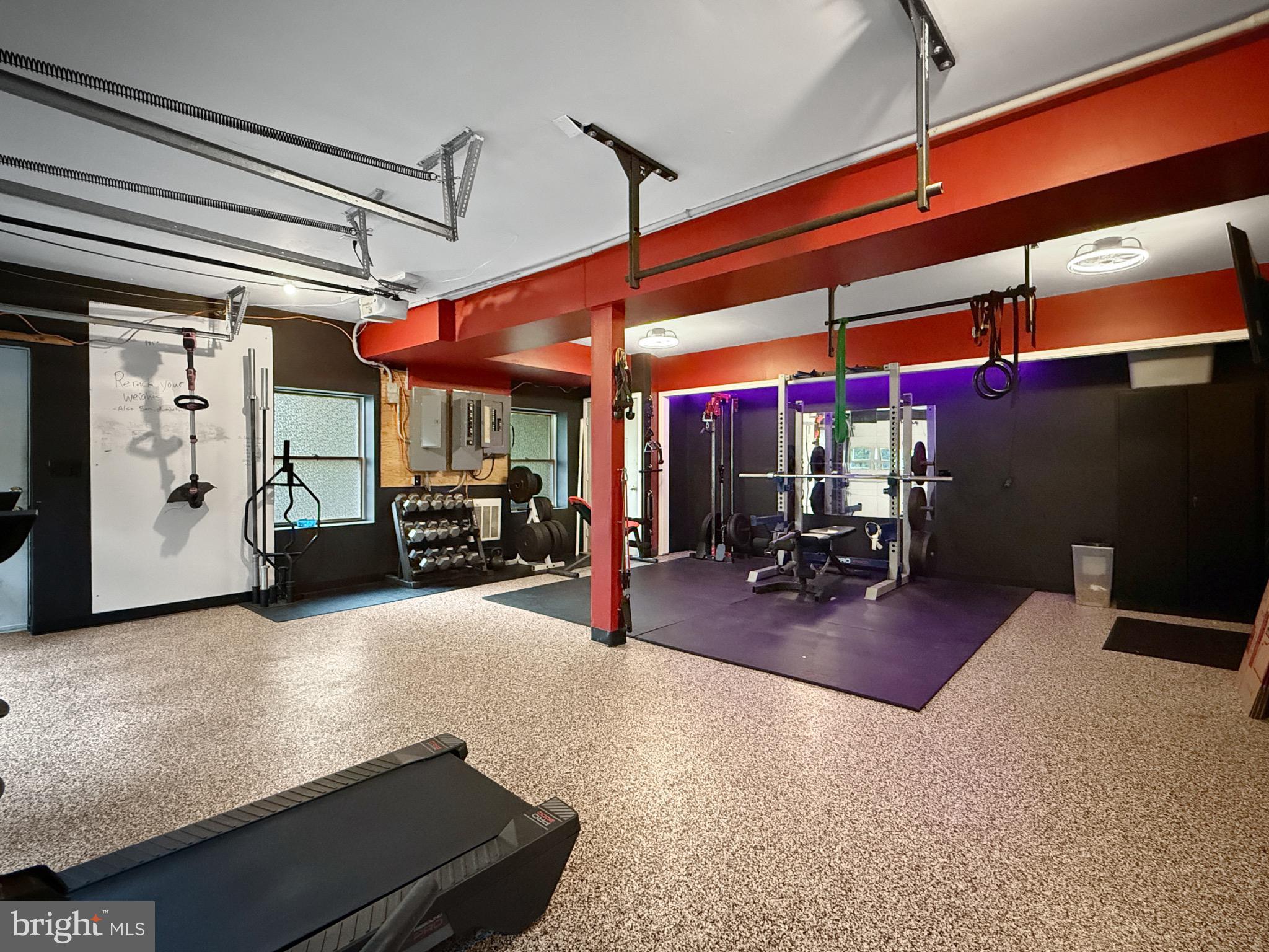 8749 Ramsburg Road Thurmont, MD 21788 - Photo 47 of 61 Modern home gym with sleek design elements.
