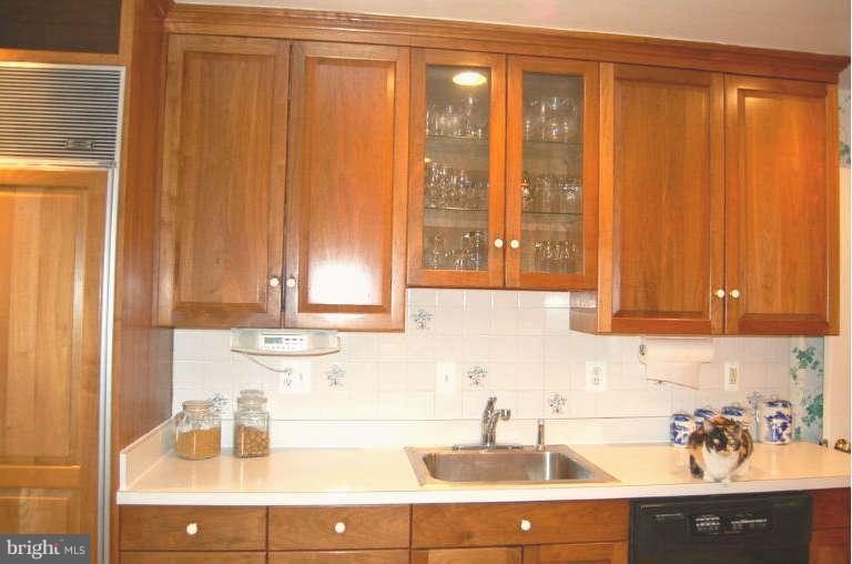 5914 Overlea Road Bethesda, MD 20816 - Photo 8 of 25 Full-height walnut cabinets, SubZero fridge