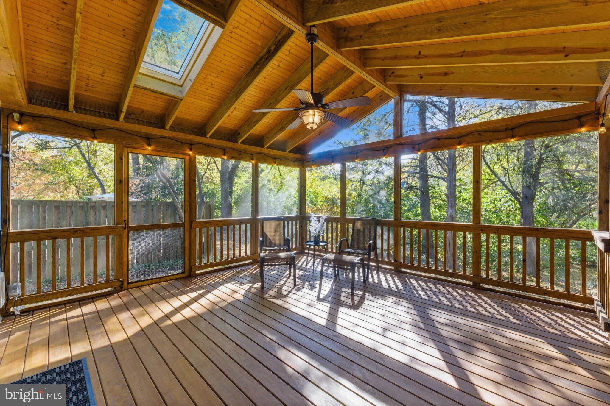 11309 Gatesborough Lane Reston, VA 20191 - Photo 22 of 85 Inviting screened porch with natural light.