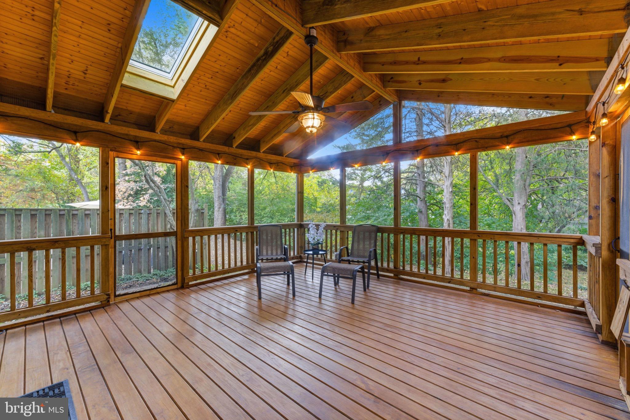 11309 Gatesborough Lane Reston, VA 20191 - Photo 46 of 85 Serene screened porch with natural views.