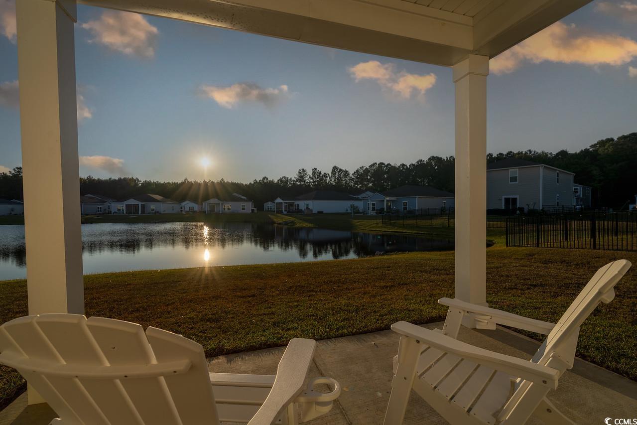 167 Fox Rae Drive Conway, SC 29526 - Photo 3 of 25 View of patio / terrace featuring a water view and a residential view