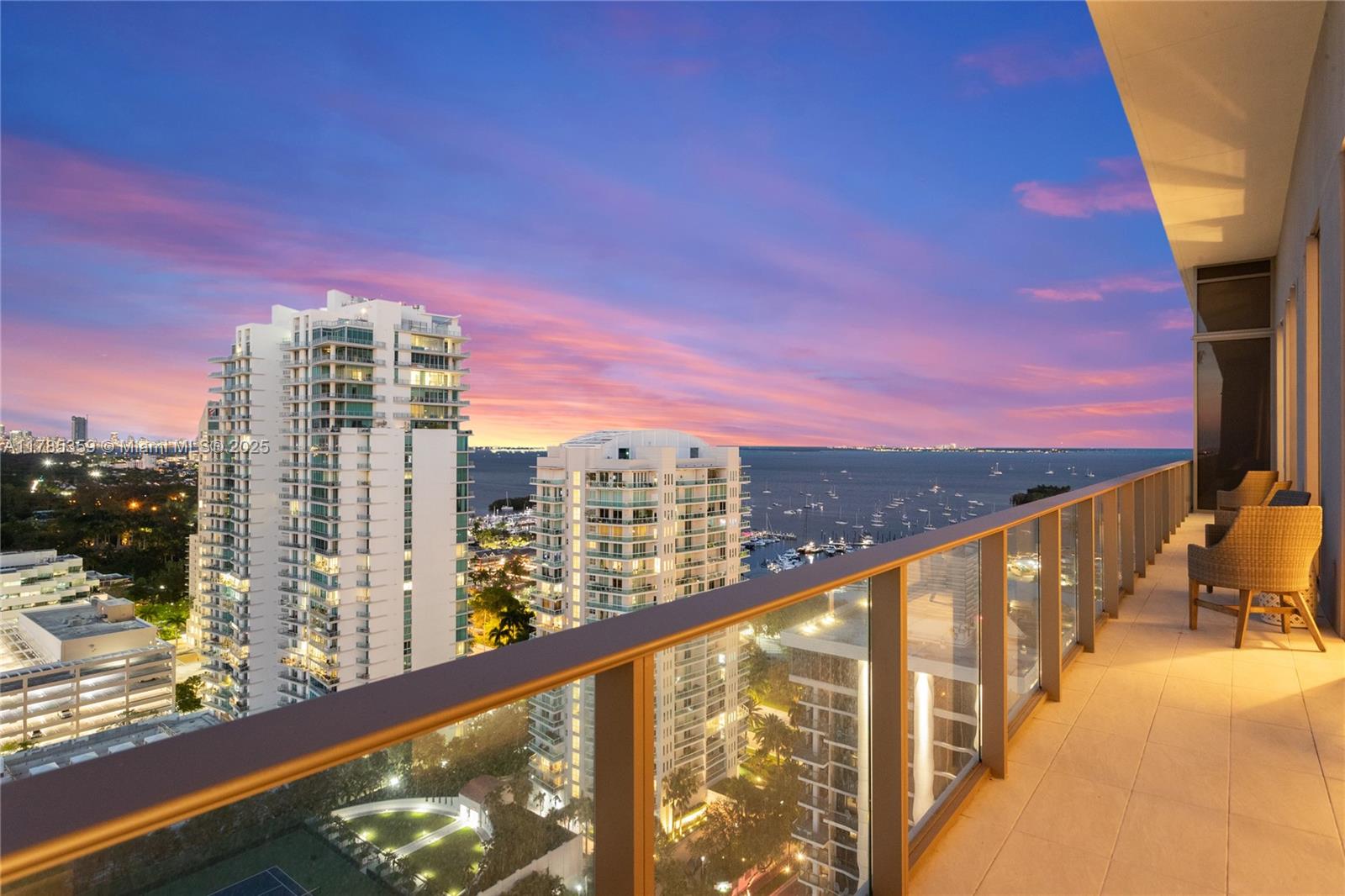 2678 Tigertail Avenue, Unit PH4 Miami, FL 33133 - Photo 55 of 75 a view of a city from a balcony