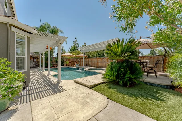 a view of a house with a patio