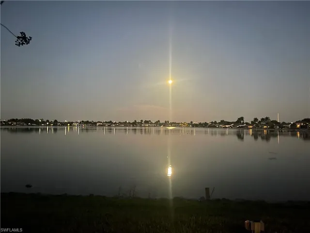 a view of lake from a city