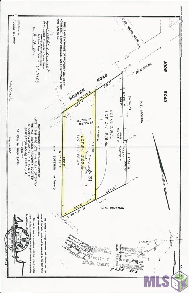 11222 Hooper Road Baton Rouge, LA 70818 - Photo 5 of 5 Plat Map