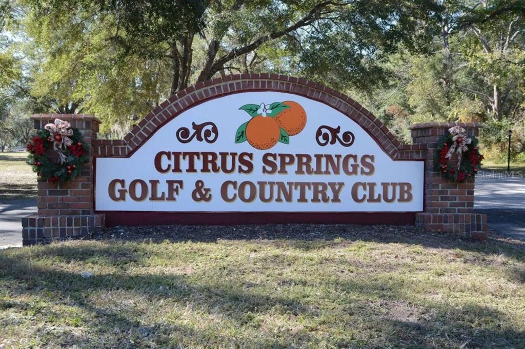 6783 North Pavilion Loop Citrus Springs, FL 34433 - Photo 6 of 10 a sign broad in front of the tree
