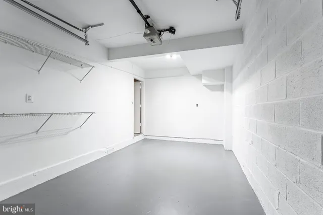 a view of a room with an empty space