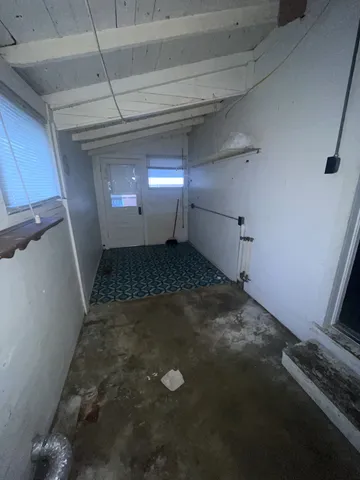 a view of a room with a space