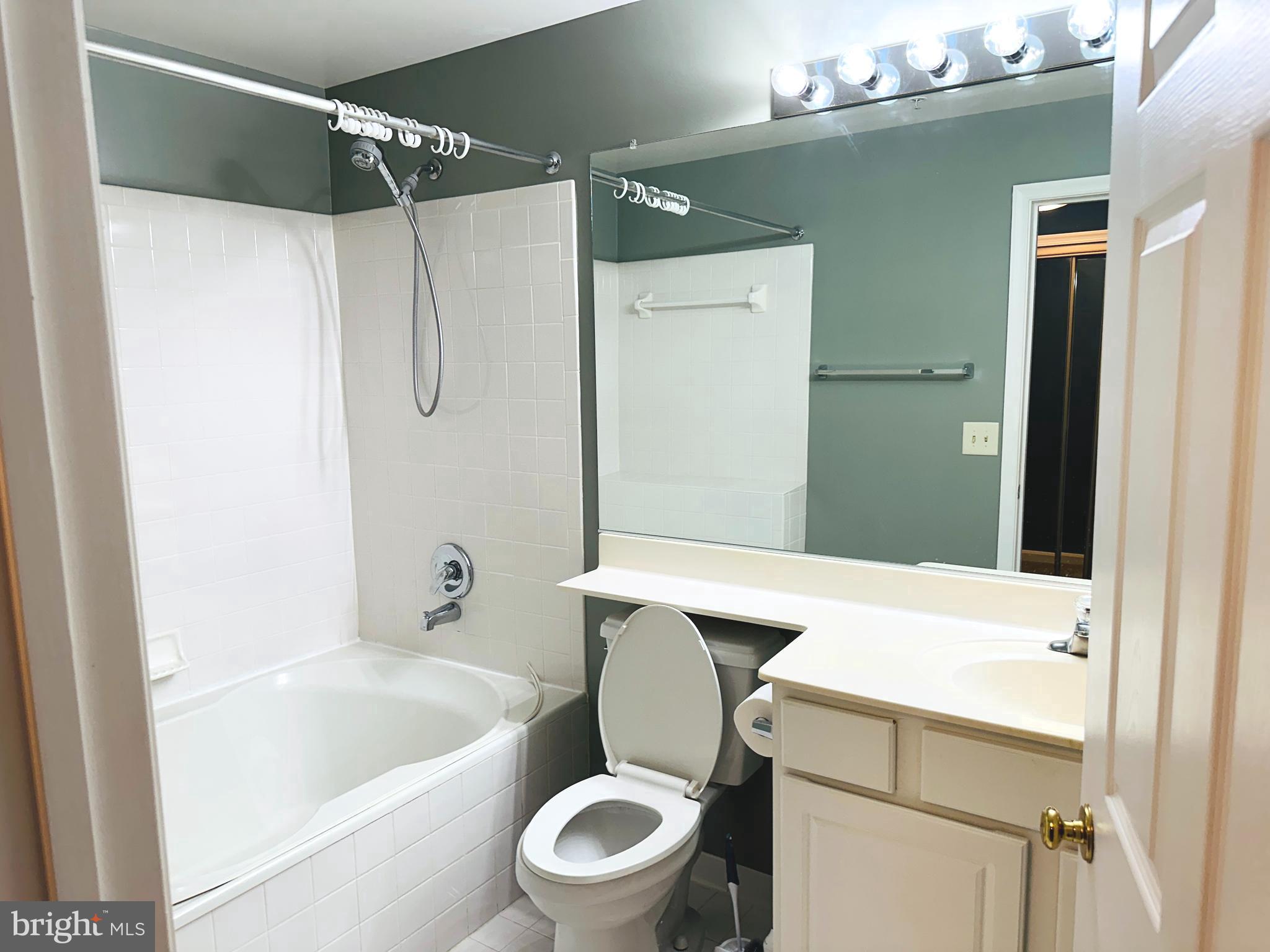 115 Timberbrook Lane, Unit 102 Gaithersburg, MD 20878 - Photo 13 of 20 a bathroom with a sink a toilet and shower