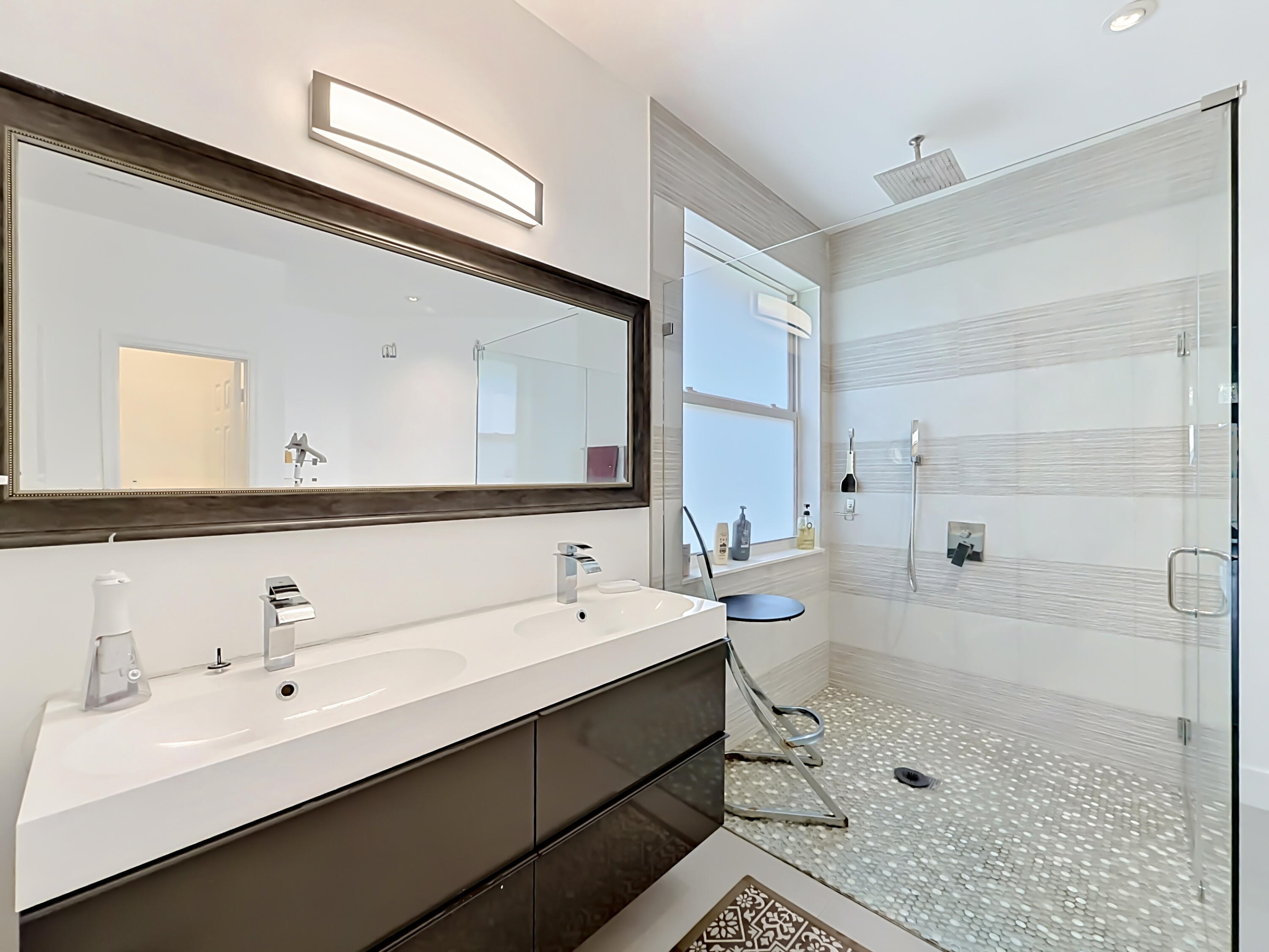 3836 Heron Ridge Lane Weston, FL 33331 - Photo 35 of 71 a bathroom with a double vanity sink mirror double and shower