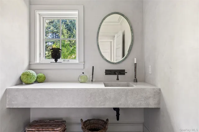 a view of a hallway with window