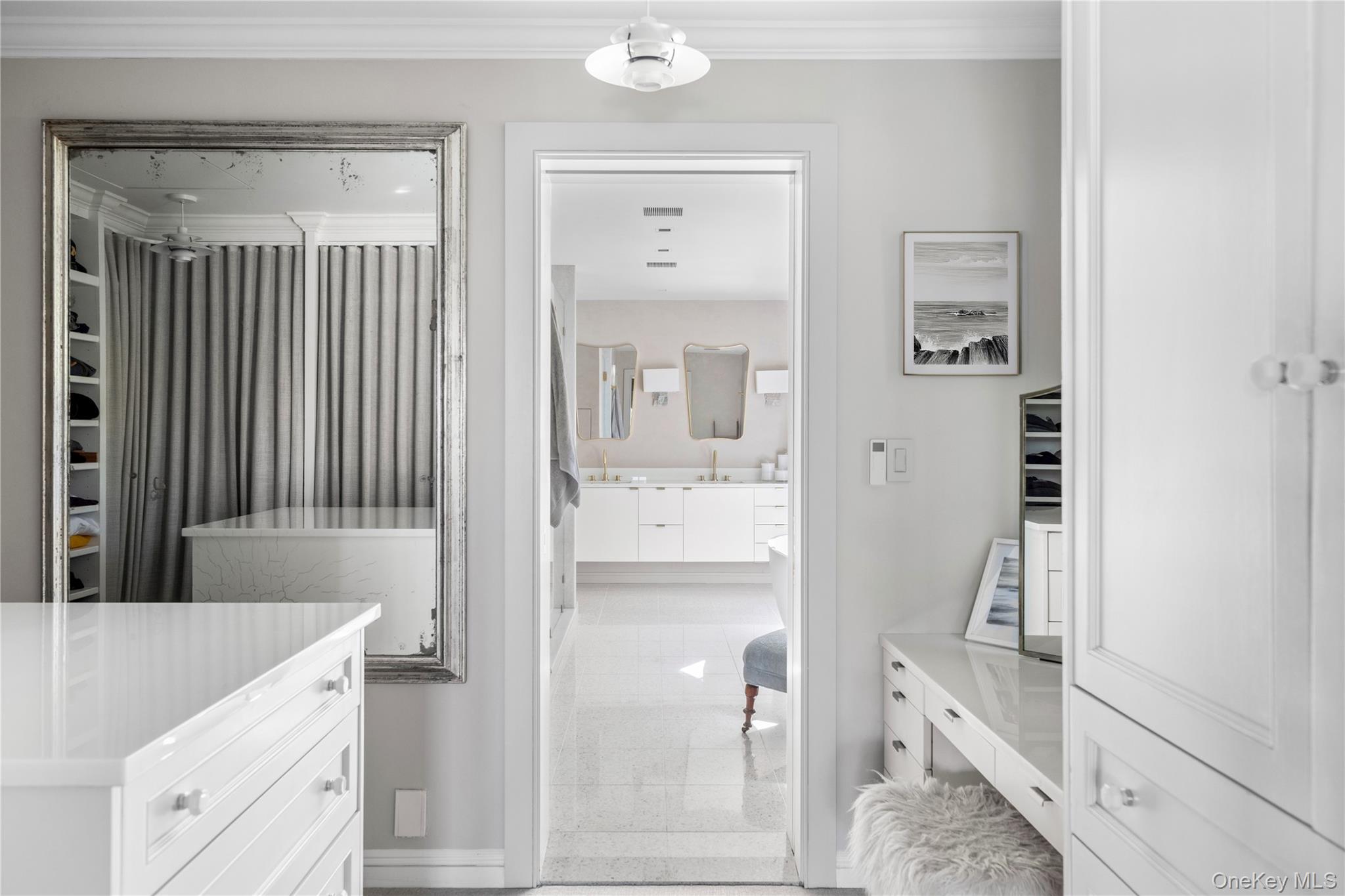 25 Soundview Lane Sands Point, NY 11050 - Photo 20 of 43 a bathroom with a tub shower and sink