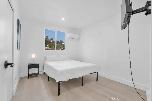 a room with a table and a chair