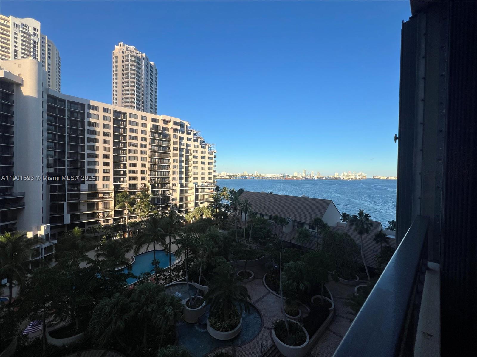 520 Brickell Key Drive, Unit A900 Miami, FL 33131 - Photo 32 of 58 a view of a balcony with an outdoor space