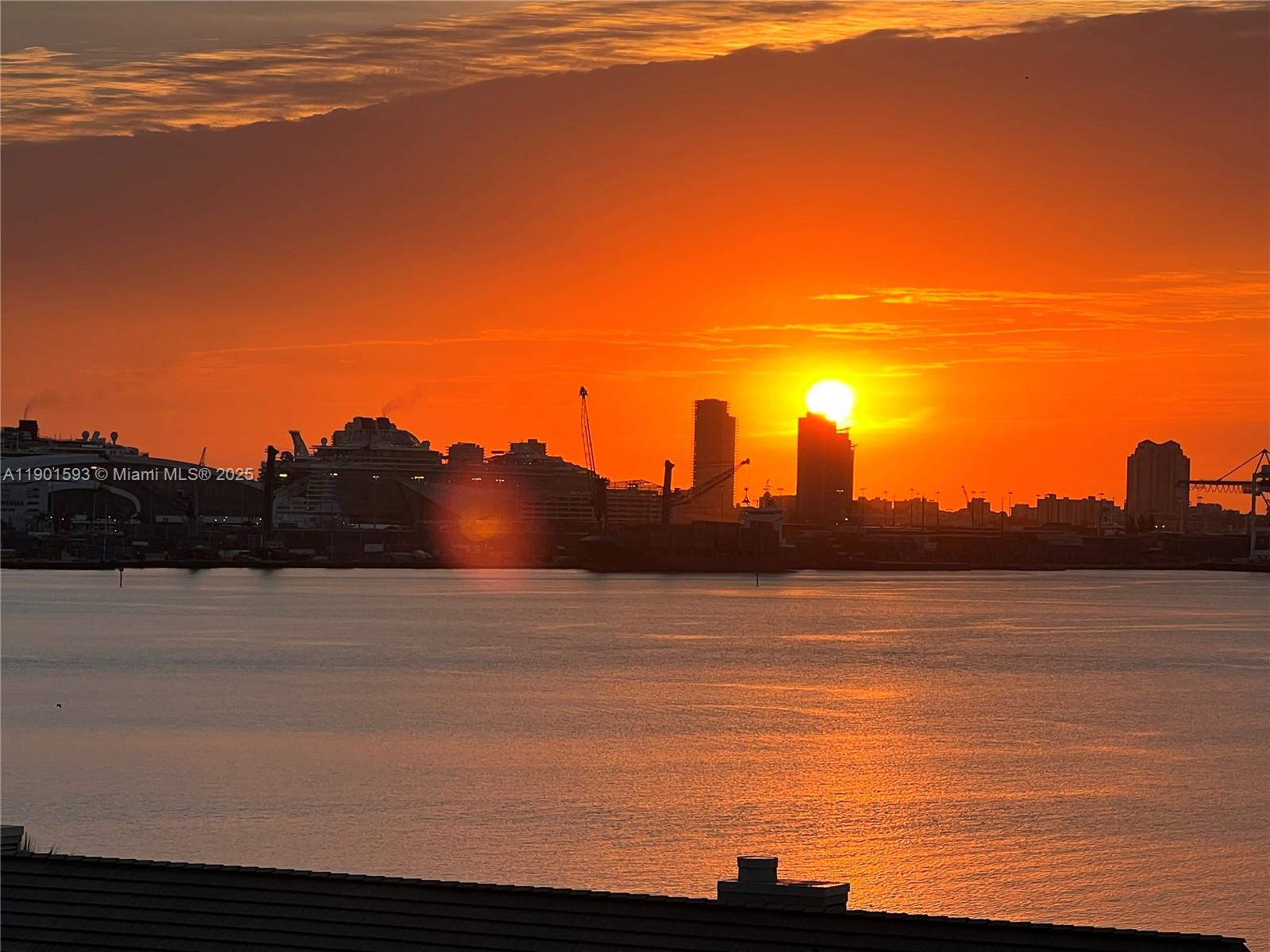 520 Brickell Key Drive, Unit A900 Miami, FL 33131 - Photo 53 of 58 a view of ocean and sunset