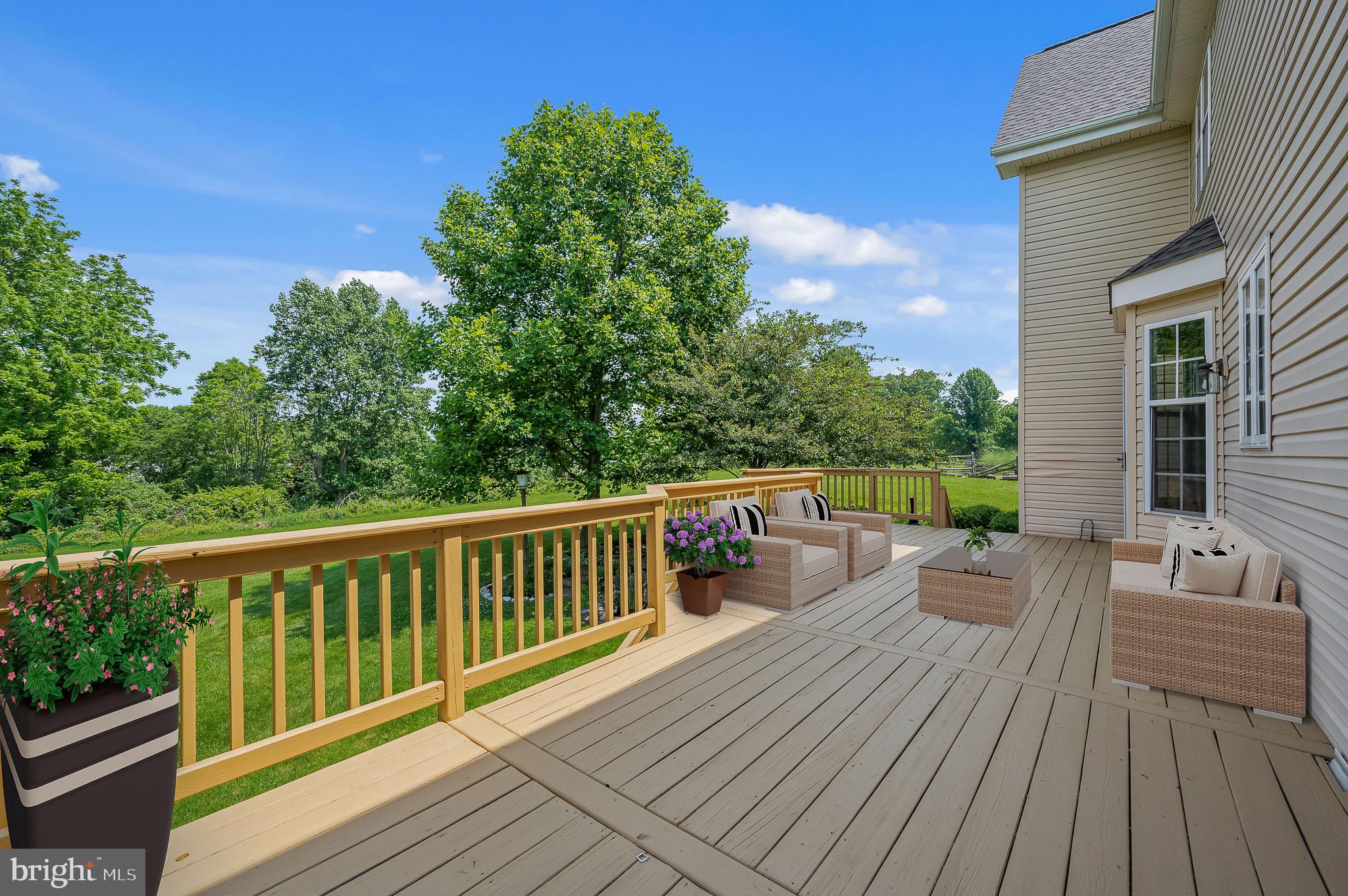 3 Weathervane Lane Landenberg, PA 19350 - Photo 37 of 44 Large Rear Deck Virtually Staged