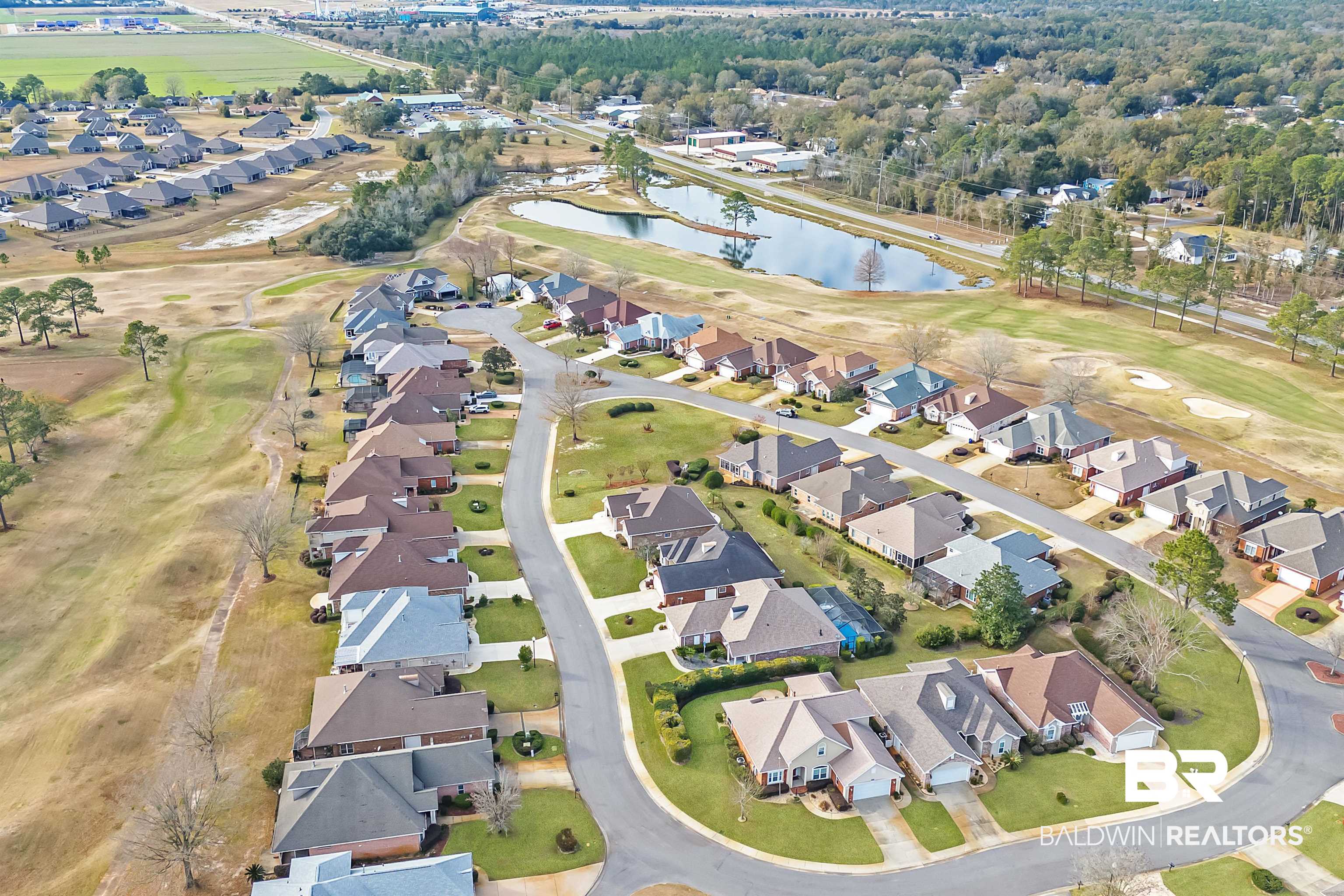 22726 Inverness Way Foley, AL 36535 - Photo 48 of 51 Aerial view with a water view