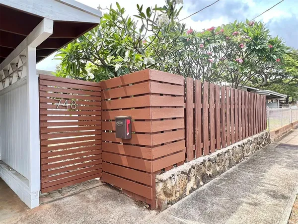 a view of a house with a patio