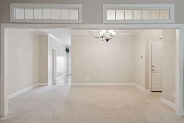 a view of an empty room