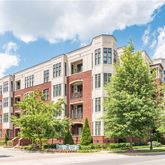 a front view of a multi story building